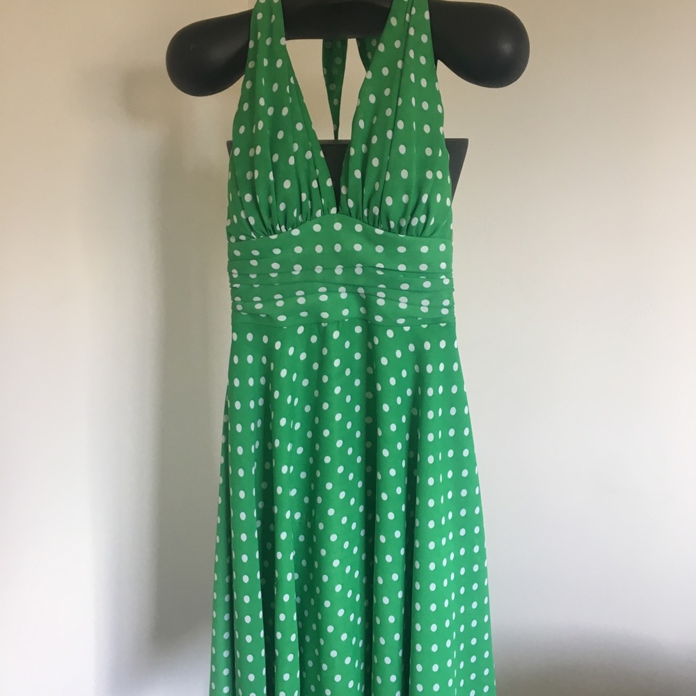 Vintage/Retro polka dot dress and heels, Sm/8.5